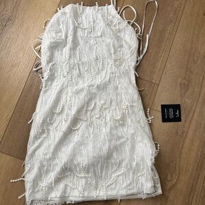 Lulu's white Beaded Dress